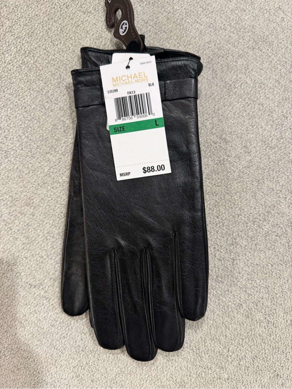 Michael Kors Black Leather gloves
